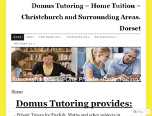 Tablet Screenshot of domustutoring.com